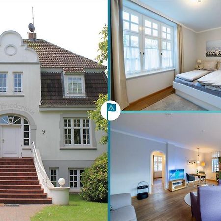 Villa Friedericia, Wohnung 3-Hochparterre Links Wyk auf Foehr Luaran gambar