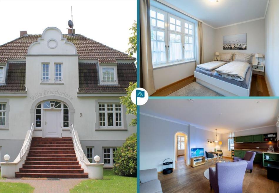 Villa Friedericia, Wohnung 3-Hochparterre Links Wyk auf Foehr Luaran gambar