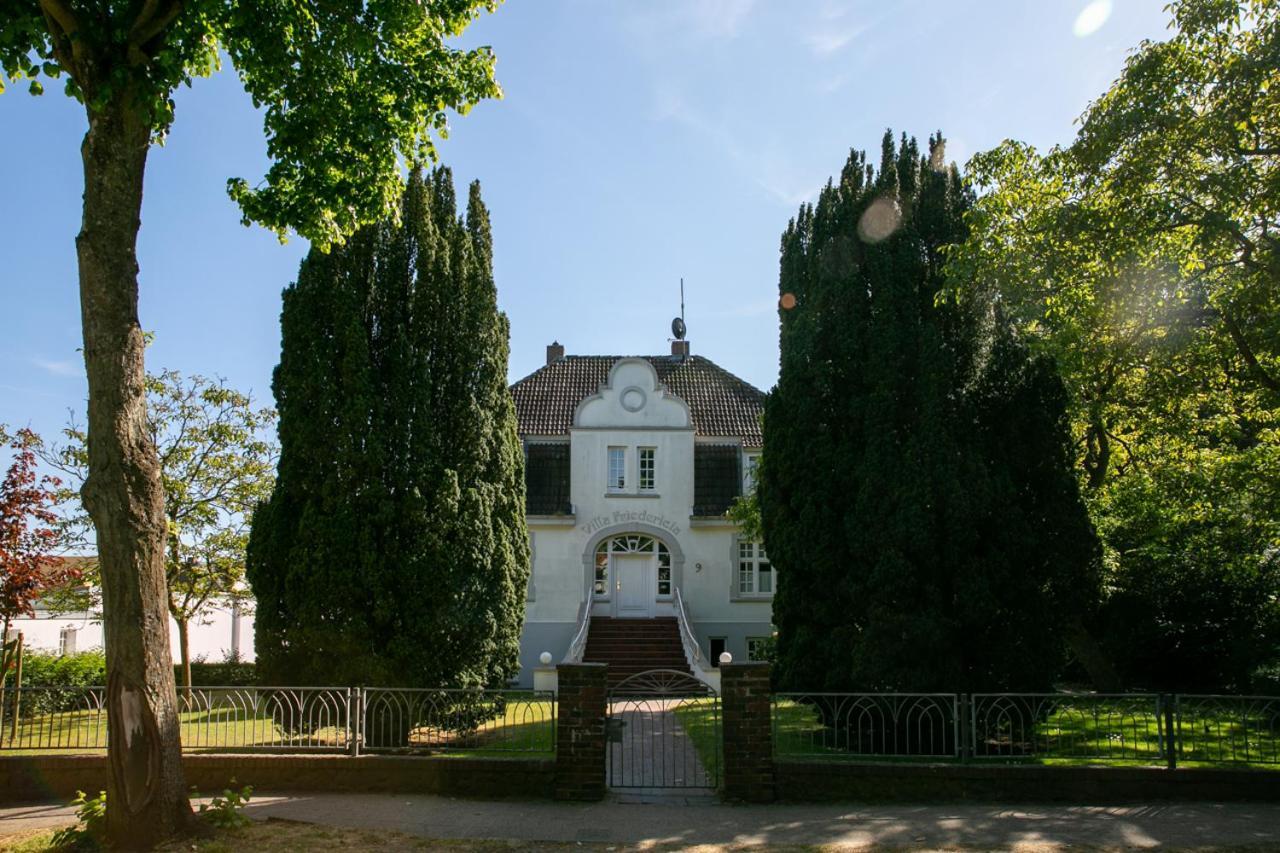 Villa Friedericia, Wohnung 3-Hochparterre Links Wyk auf Foehr Luaran gambar