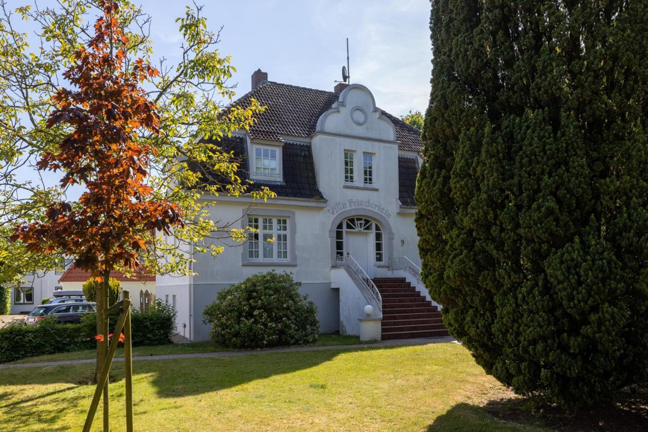 Villa Friedericia, Wohnung 3-Hochparterre Links Wyk auf Foehr Luaran gambar